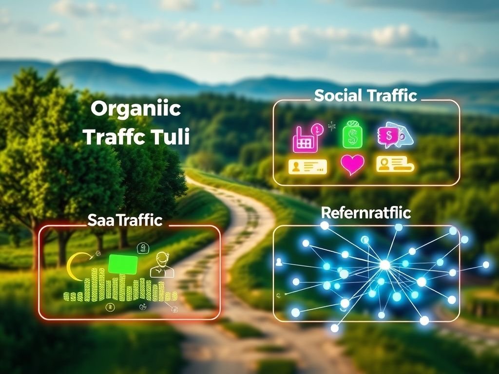 A diferença crucial entre Tráfego Orgânico, Pago, Social e de Referência