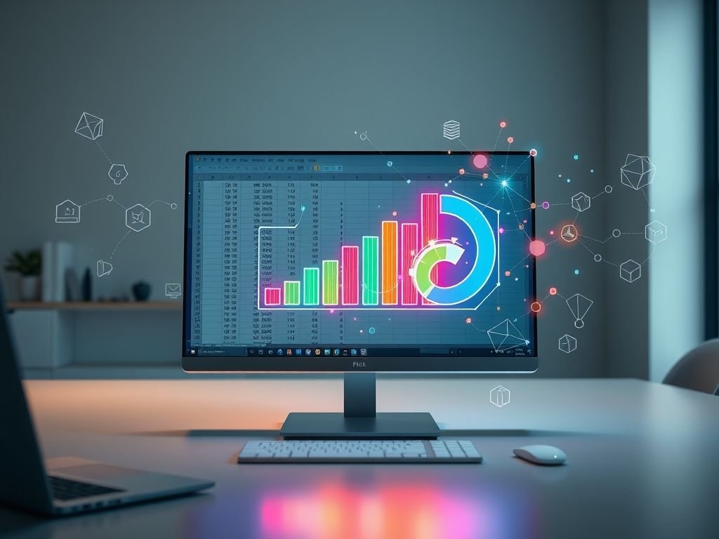 Como a IA pode transformar uma planilha do Excel em um gráfico bonito?