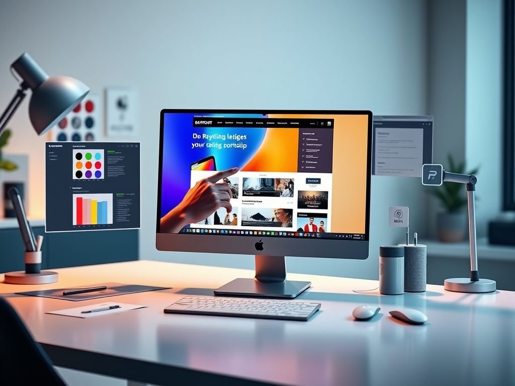 Como configurar a página de portfólio?