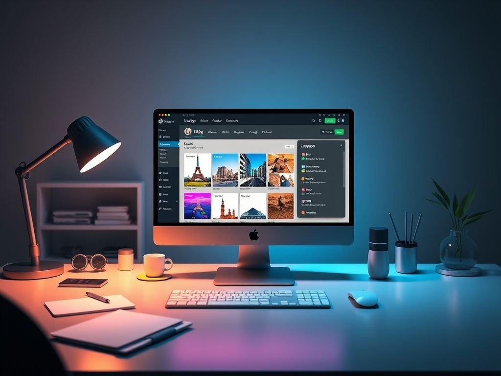 Como configurar o layout do blog (masonry, grid, etc.)?
