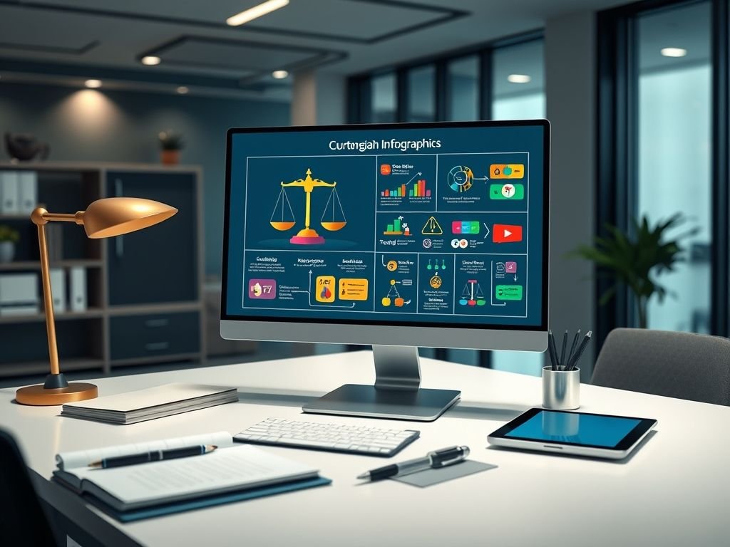 Como criar infográficos simples para explicar processos legais