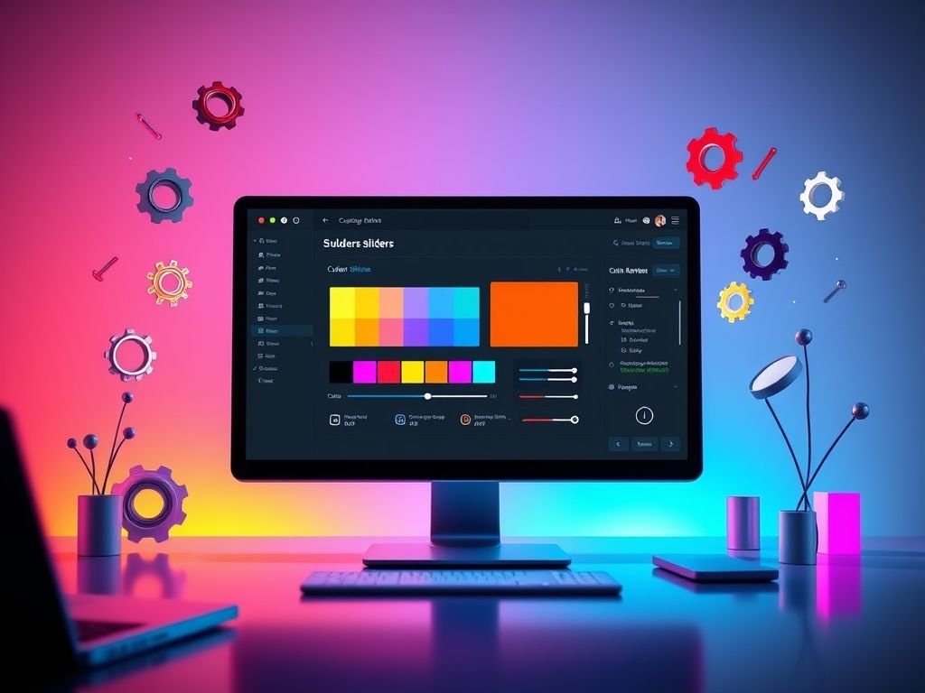 Como customizar a aparência de um slider?