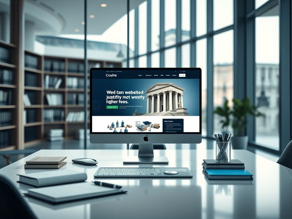 Como um site profissional pode justificar honorários mais altos