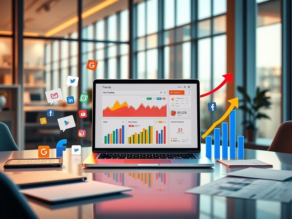 Como usar o Trends para encontrar novas oportunidades de serviço?