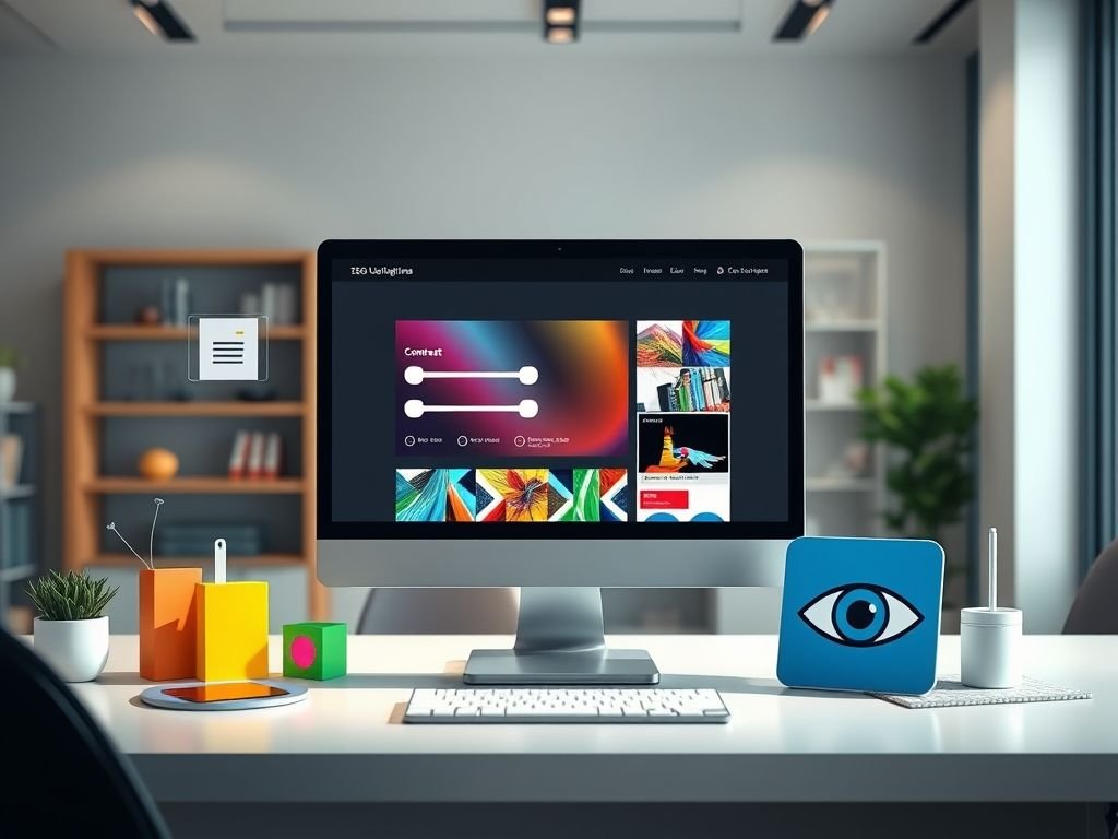 O que é a "Otimização de Cores e Contraste" para acessibilidade?