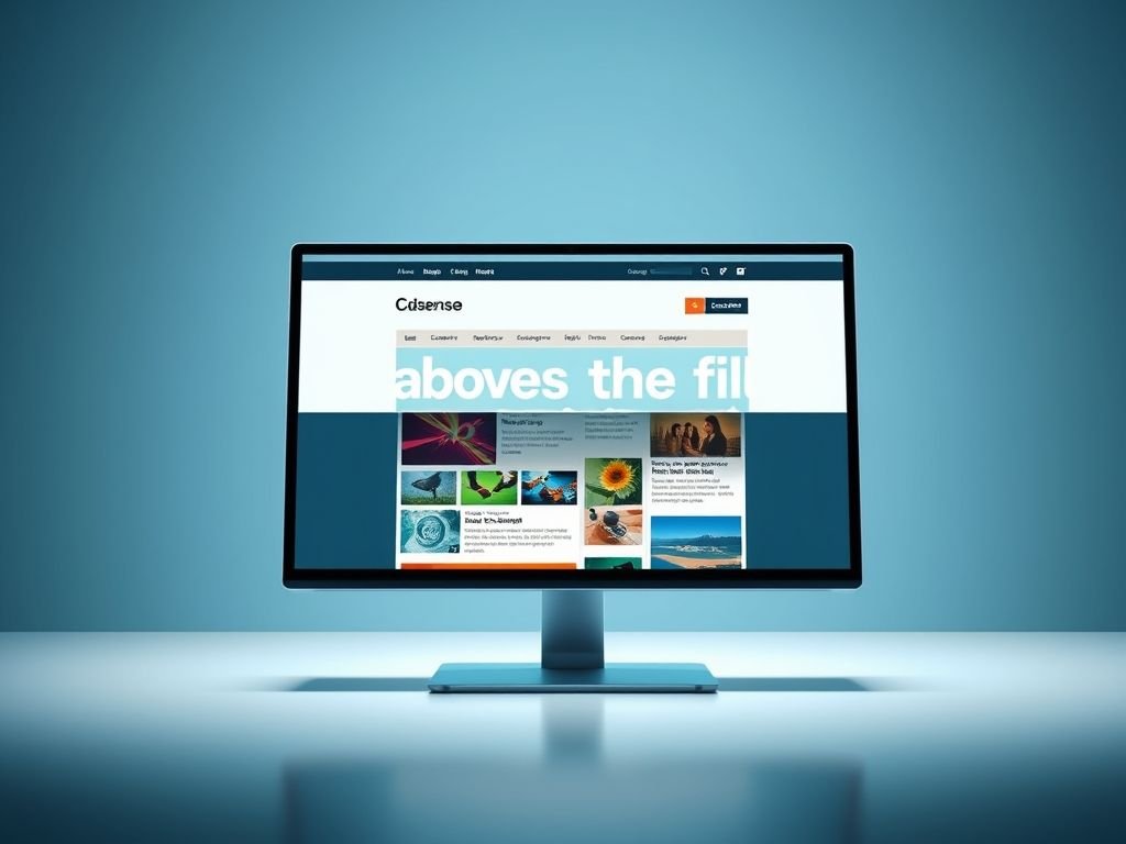 O que é "conteúdo acima da dobra" (above the fold) e as regras do AdSense?