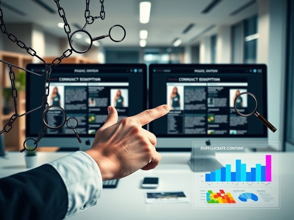 O que é "conteúdo duplicado" e como evitá-lo nas descrições de produtos?