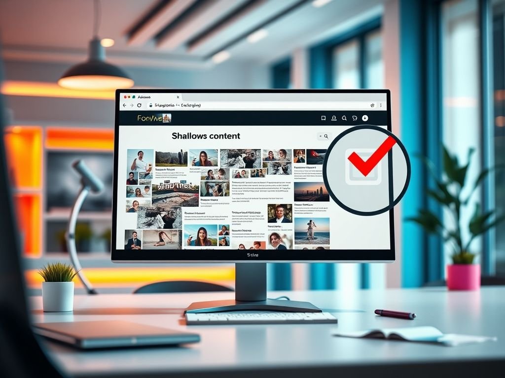 O que é "conteúdo raso" (thin content) e como corrigi-lo?