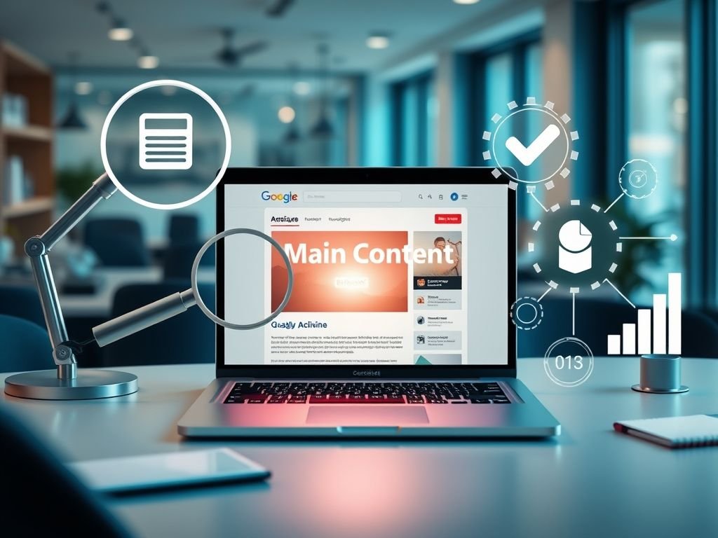 O que é o "conteúdo principal" de uma página segundo o Google?