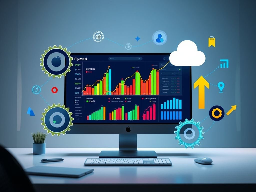 O que é o "efeito flywheel" no crescimento da receita de um site de conteúdo?