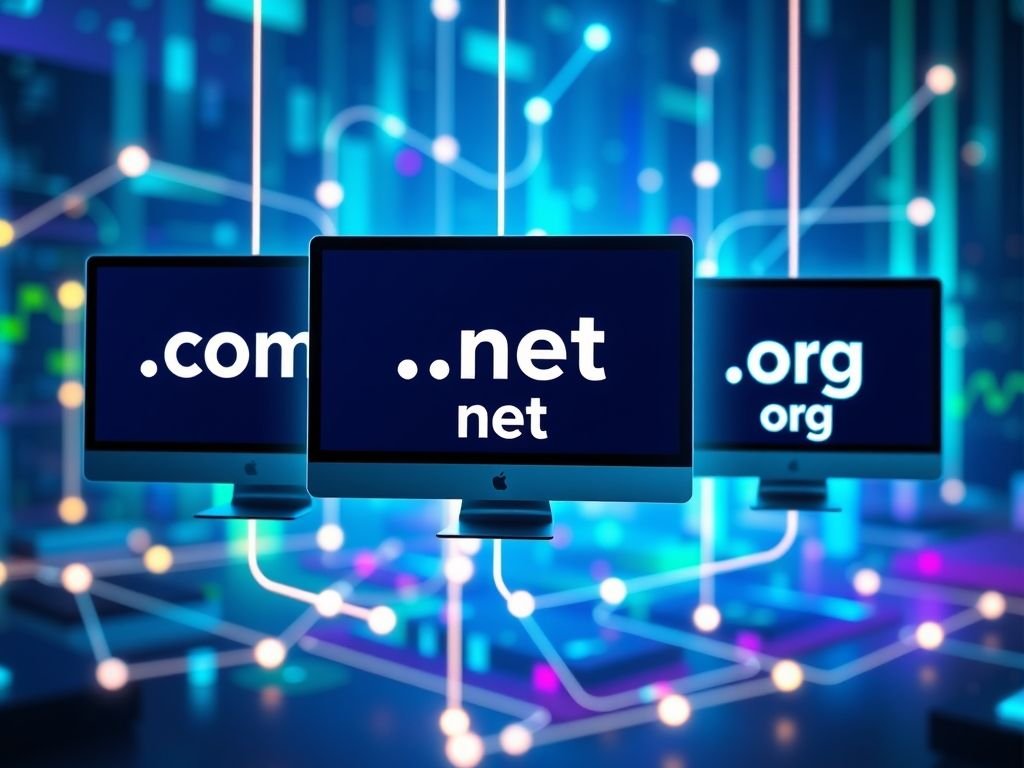 O que é um "backlink de um domínio .com vs .net vs .org"?