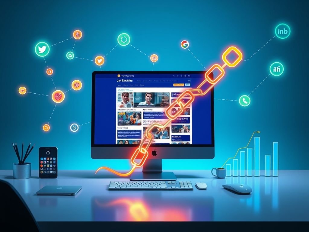 O que é um "backlink de um site de vagas de emprego"?