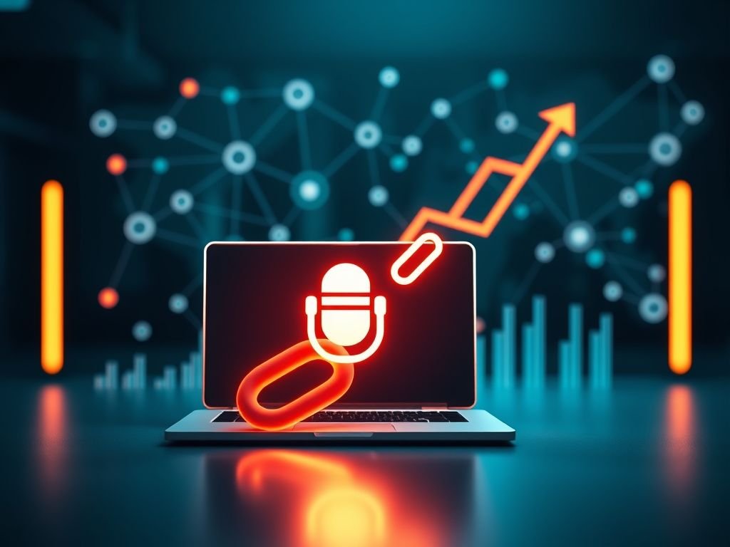 O que é um "backlink de um site que tem um podcast popular"?
