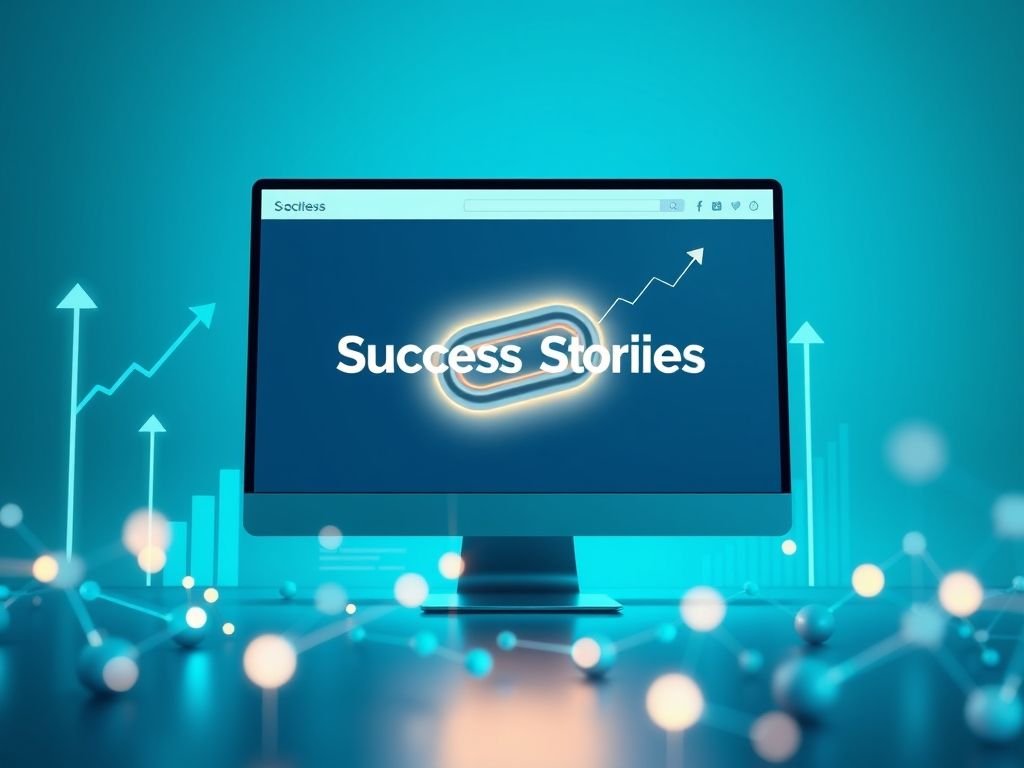 O que é um "backlink de uma página de 'cases de sucesso'"?