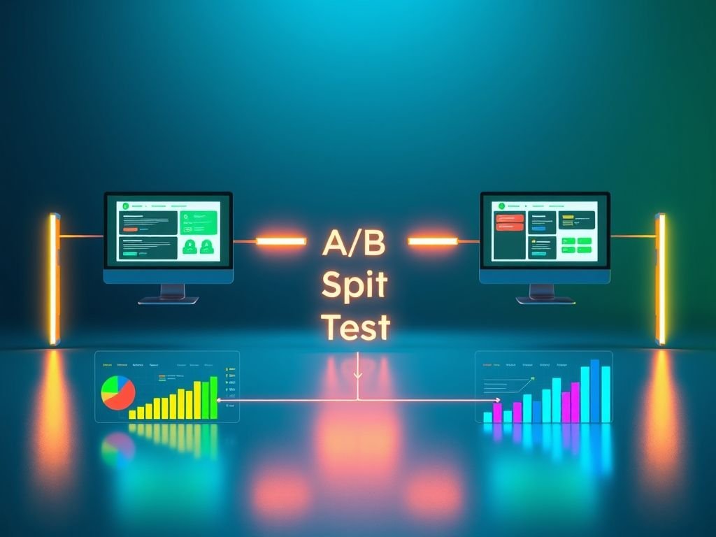 O que é um "Split Test" (Teste A/B) dentro de um fluxo?
