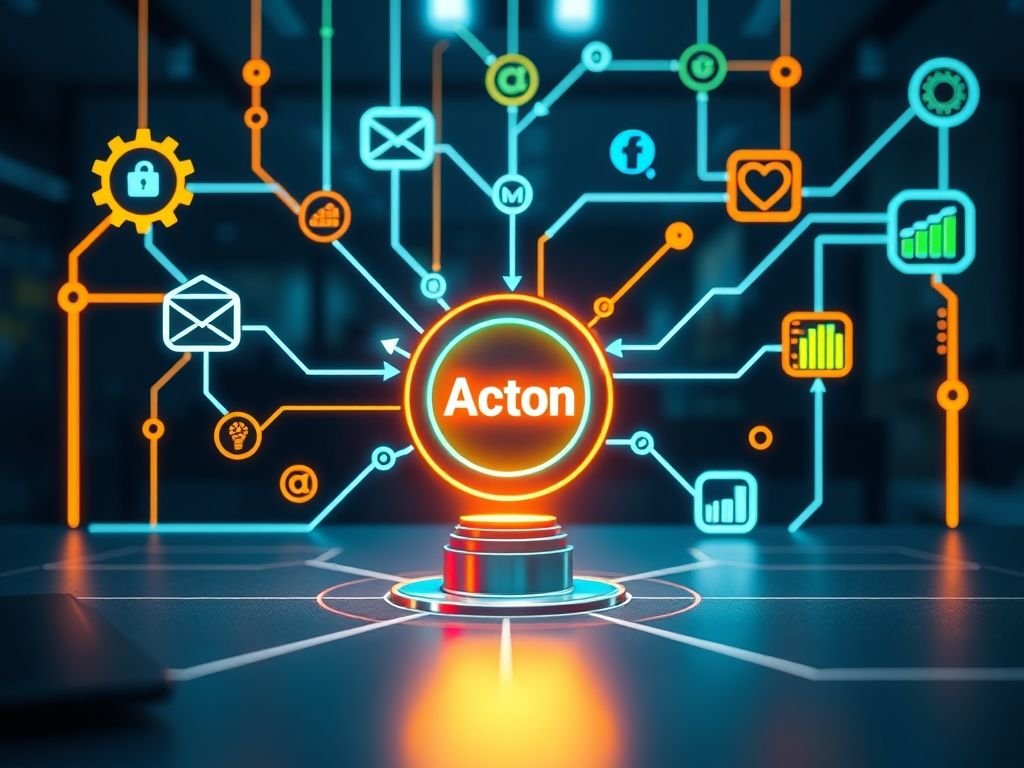 O que é uma Ação (Action) em um fluxo de automação?