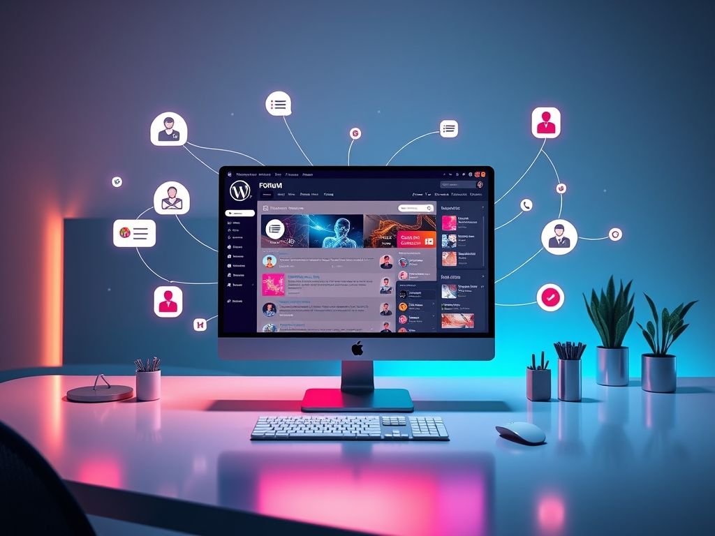 Para que serve a integração com o bbPress (fóruns)?