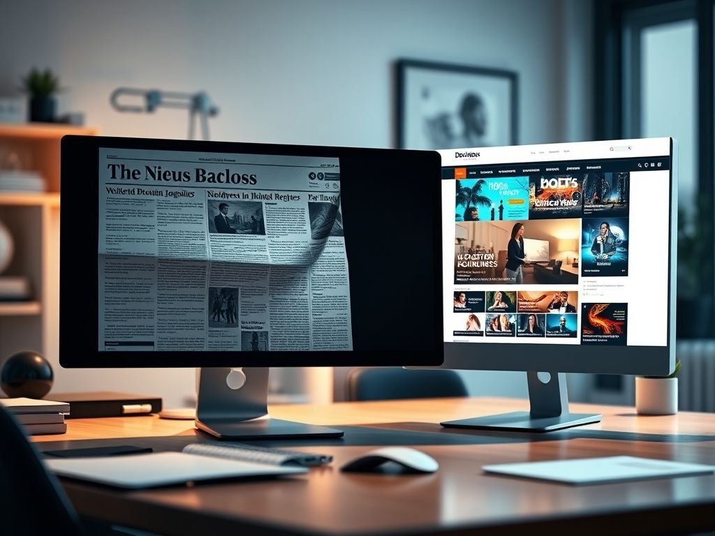 Qual a diferença entre o Newspaper e outros temas para blogs?