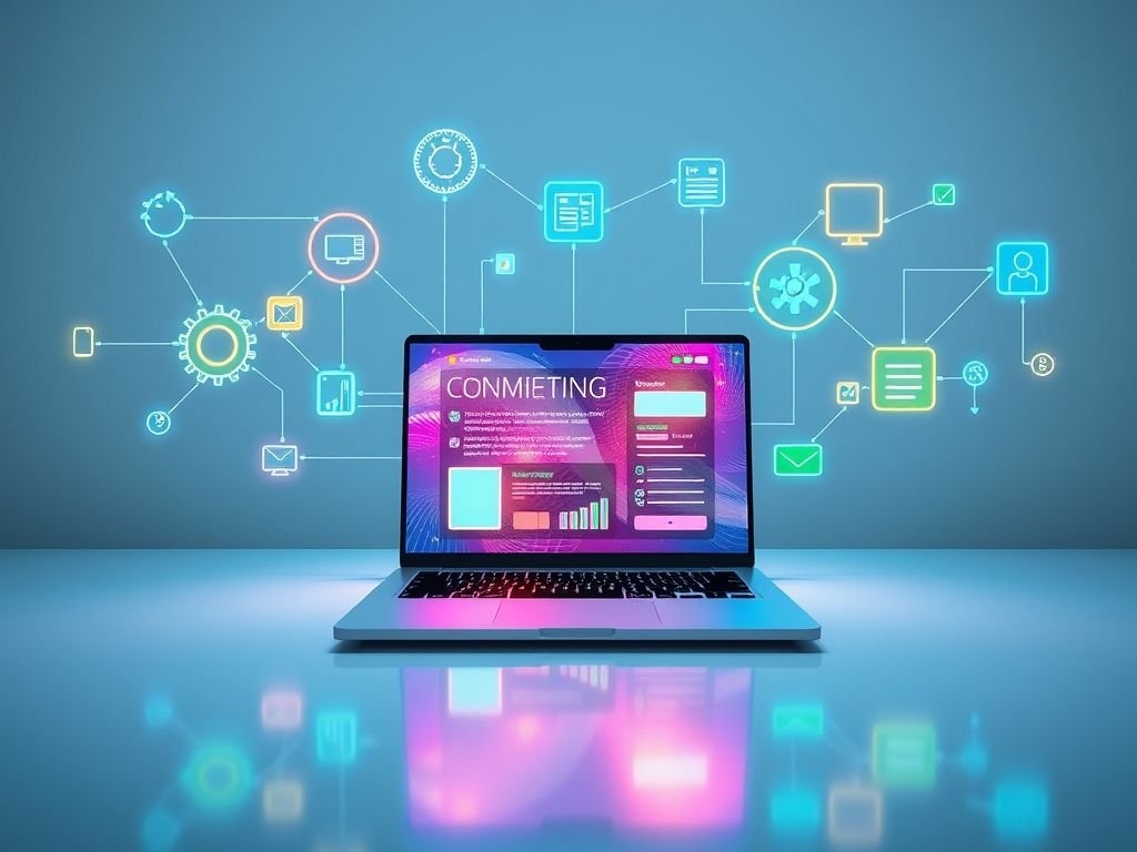 Qual a função de uma landing page na automação?