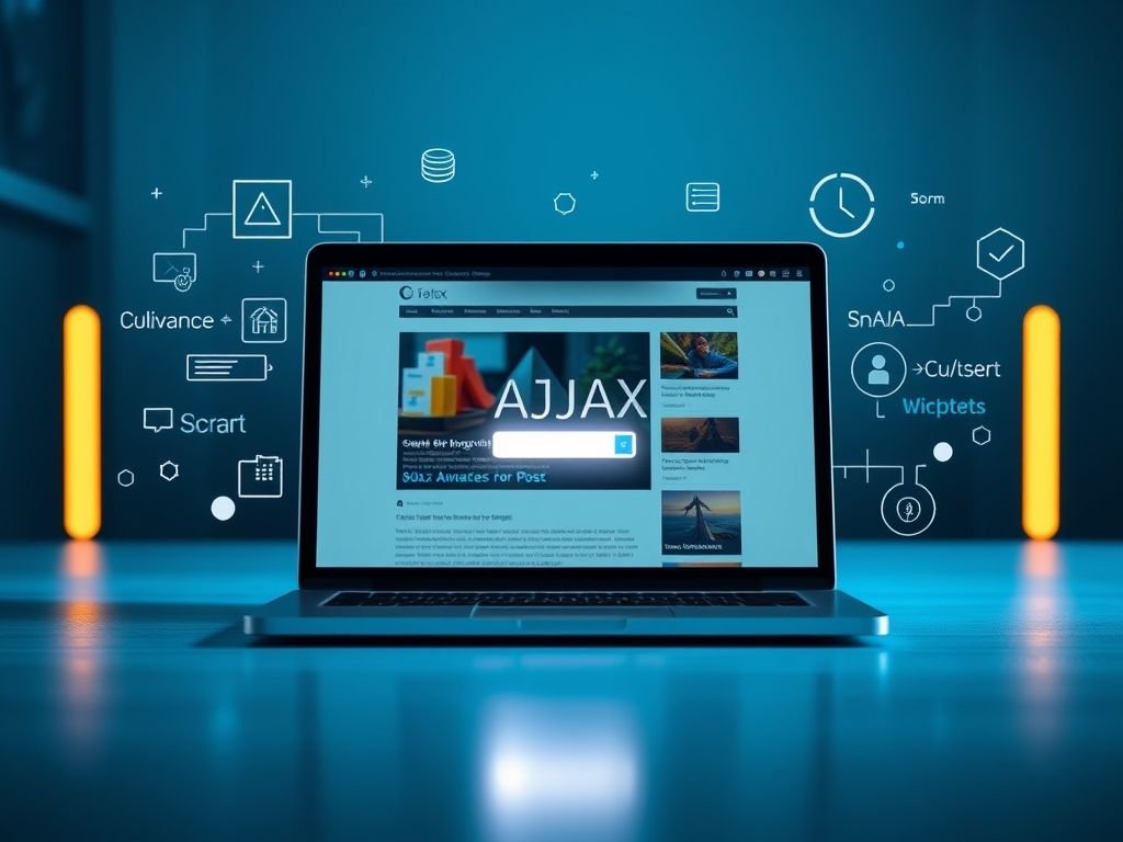Qual a função do "AJAX post loading"?