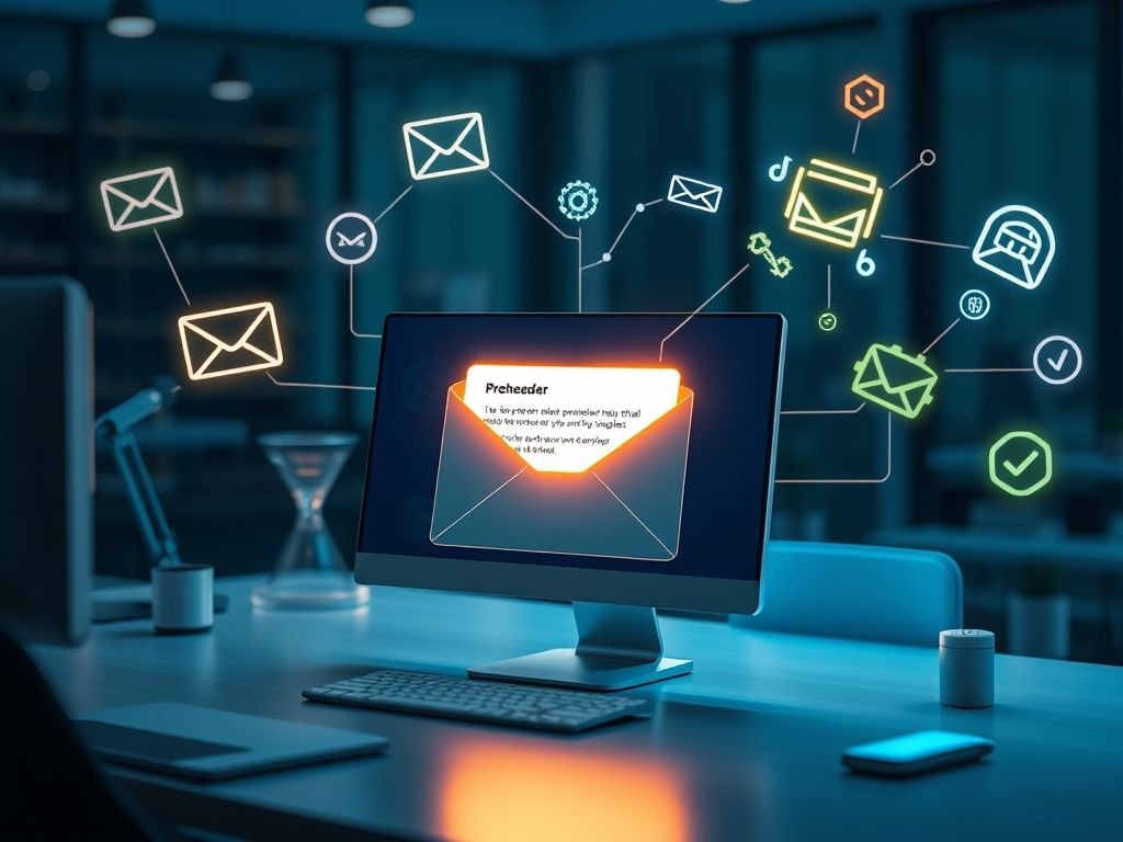 Qual a função do preheader em um e-mail?