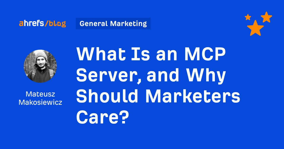what is an mcp server and by mateusz makosiewicz marketing