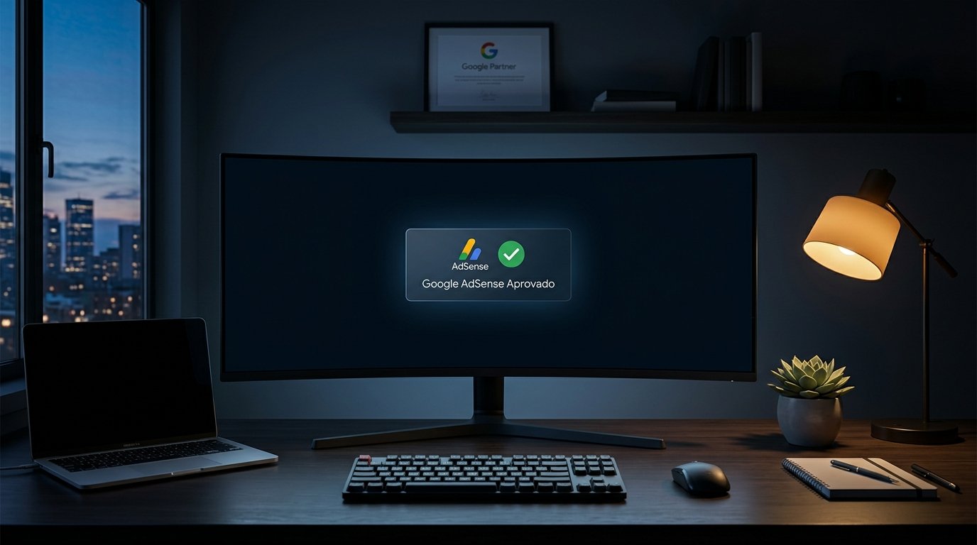 Site WordPress aprovado no AdSense com domínio .com — Escola Algoritmo X