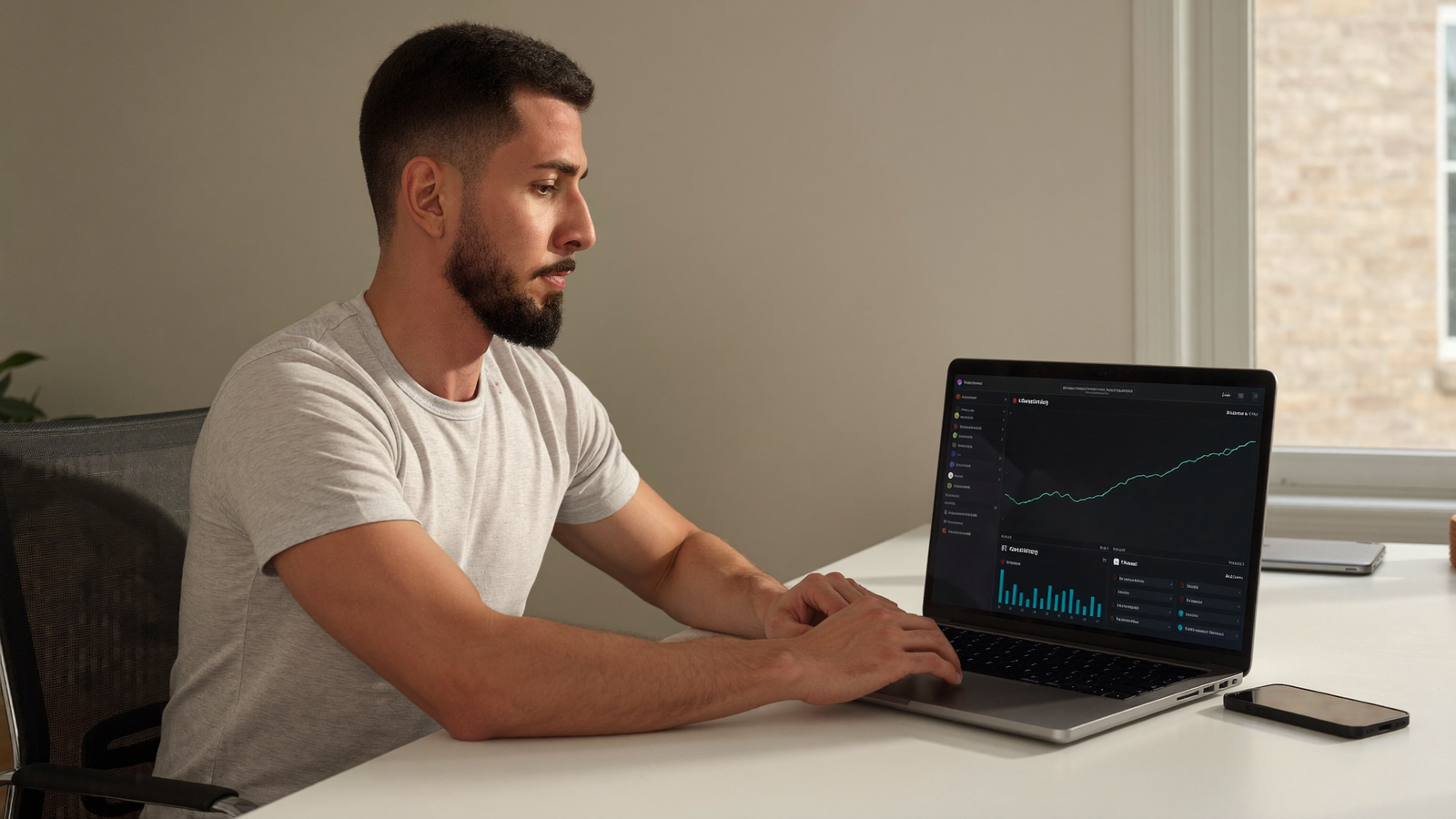 Guilherme Emanuel analisando um painel de monetização de aplicativo com AdMob