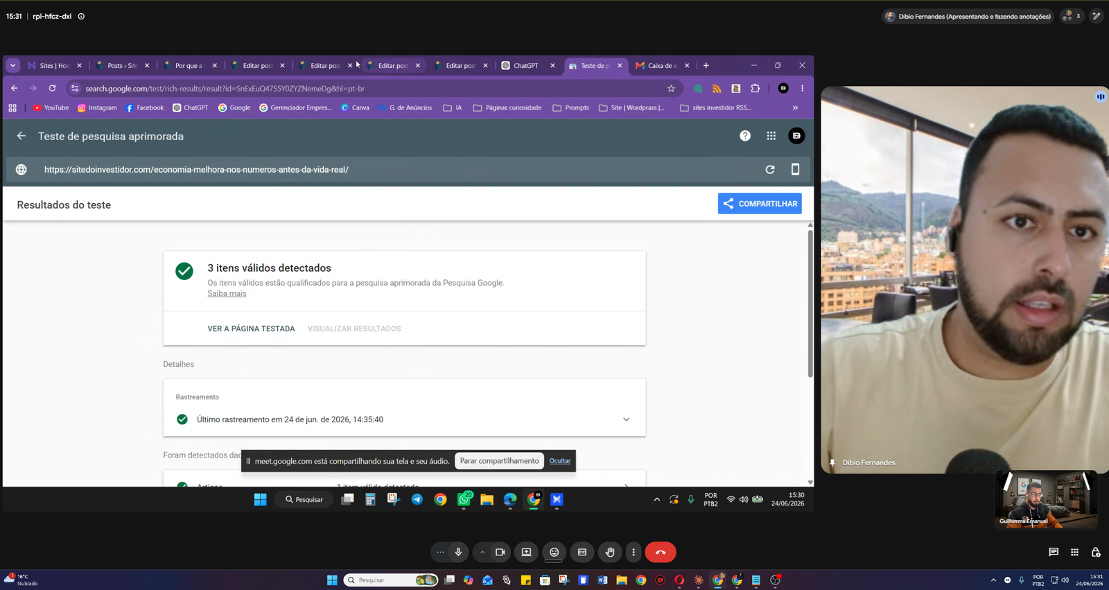 Depoimento do aluno Dibio Fernandes na Mentoria Elite AdSense