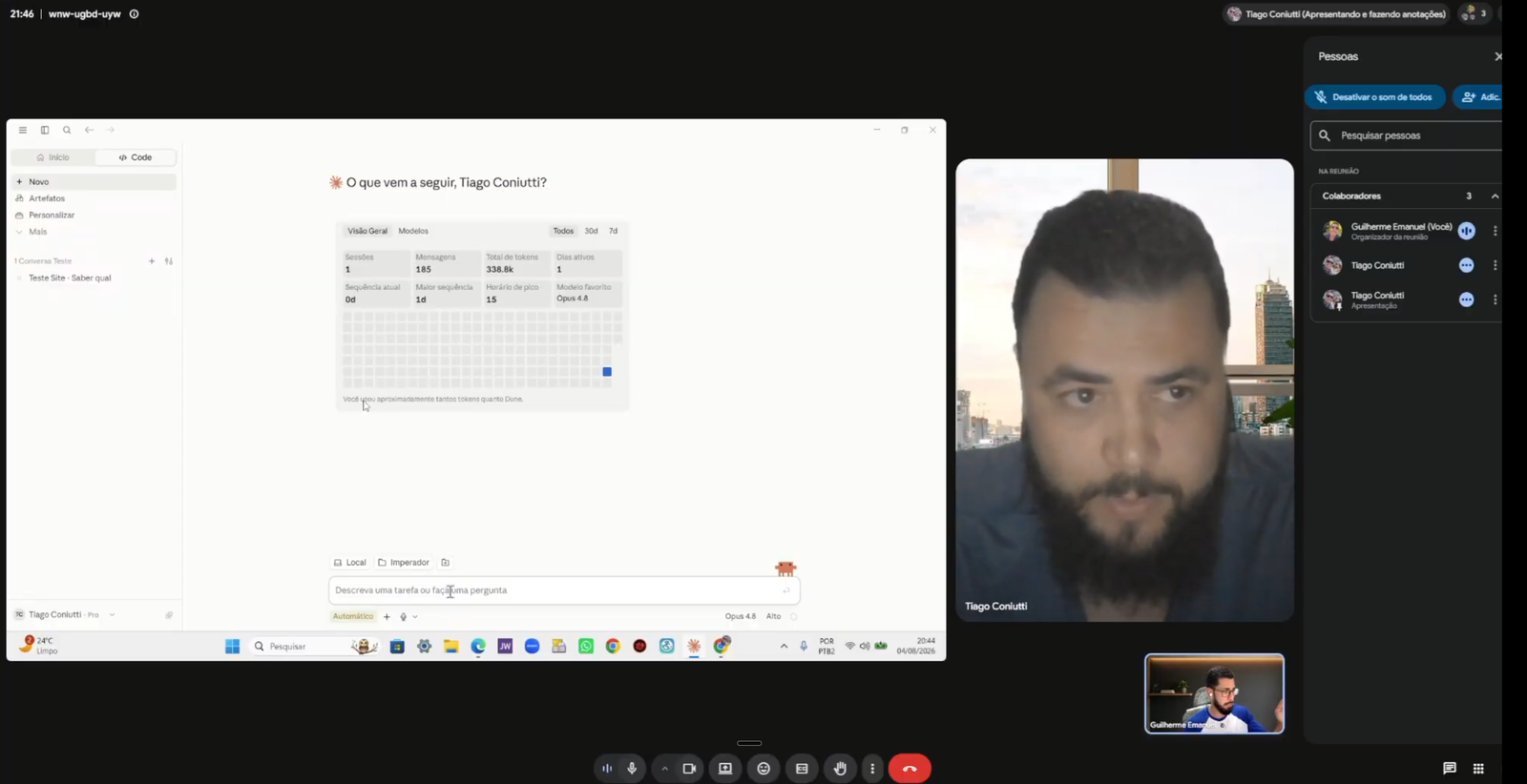 Print do mentorado Tiago Coniutti na Mentoria Elite AdSense